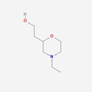 molecular formula C8H17NO2 B2579594 2-(4-Ethylmorpholin-2-yl)ethanol CAS No. 1783781-73-6