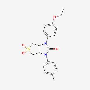 molecular formula C20H22N2O4S B2579600 1-(4-ethoxyphenyl)-3-(4-methylphenyl)tetrahydro-1H-thieno[3,4-d]imidazol-2(3H)-one 5,5-dioxide CAS No. 831246-35-6