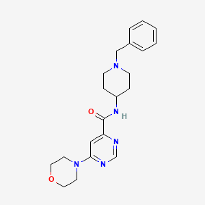 N-(1-benzylpiperidin-4-yl)-6-morpholinopyrimidine-4-carboxamide