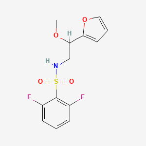 2,6-difluoro-N-(2-(furan-2-yl)-2-methoxyethyl)benzenesulfonamide