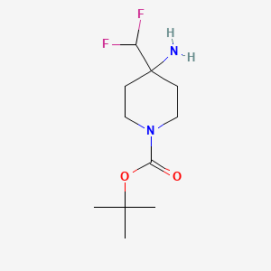 Tert-butyl 4-amino-4-(difluoromethyl)piperidine-1-carboxylate