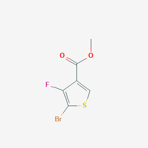 molecular formula C6H4BrFO2S B2579645 5-溴-4-氟噻吩-3-羧酸甲酯 CAS No. 1783412-57-6
