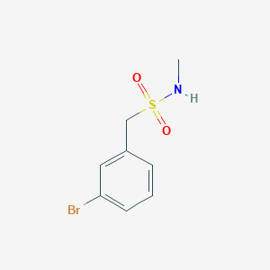 molecular formula C8H10BrNO2S B2579655 1-(3-Bromophenyl)-N-methylmethanesulfonamide CAS No. 1263274-78-7