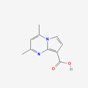 molecular formula C10H10N2O2 B2579670 2,4-Dimethylpyrrolo[1,2-a]pyrimidine-8-carboxylic acid CAS No. 1919049-95-8