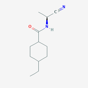 molecular formula C12H20N2O B2579686 N-[(1S)-1-Cyanoethyl]-4-ethylcyclohexane-1-carboxamide CAS No. 2165808-44-4