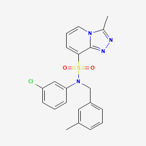 molecular formula C21H19ClN4O2S B2579692 N-(2,4-dimethoxyphenyl)-2-[8-(3-methoxyphenoxy)-3-oxo[1,2,4]triazolo[4,3-a]pyrazin-2(3H)-yl]acetamide CAS No. 1251679-85-2