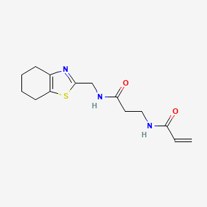 3-(Prop-2-enoylamino)-N-(4,5,6,7-tetrahydro-1,3-benzothiazol-2-ylmethyl)propanamide