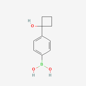 molecular formula C10H13BO3 B2579698 [4-(1-Hydroxycyclobutyl)phenyl]boronic acid CAS No. 1467062-11-8