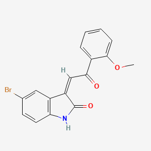 (3Z)-5-bromo-3-[2-(2-methoxyphenyl)-2-oxoethylidene]-1,3-dihydro-2H-indol-2-one