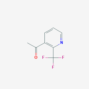 molecular formula C8H6F3NO B2579702 1-(2-(Trifluoromethyl)pyridin-3-YL)ethanone CAS No. 1060810-84-5