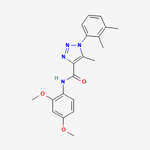 molecular formula C20H22N4O3 B2579707 N-(2,4-dimethoxyphenyl)-1-(2,3-dimethylphenyl)-5-methyl-1H-1,2,3-triazole-4-carboxamide CAS No. 895644-37-8
