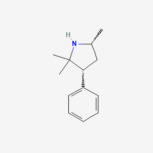 molecular formula C13H19N B2579714 (3R,5R)-2,2,5-Trimethyl-3-phenylpyrrolidine CAS No. 484001-87-8
