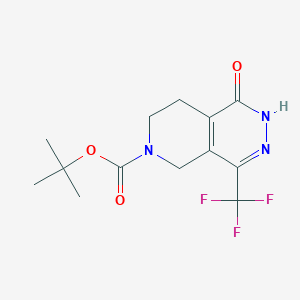 Tert-butyl 1-oxo-4-(trifluoromethyl)-1,5,7,8-tetrahydropyrido[3,4-D]pyridazine-6(2H)-carboxylate