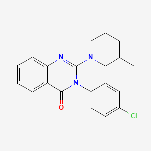 molecular formula C20H20ClN3O B2579736 3-(4-Chlorophenyl)-2-(3-methylpiperidin-1-yl)quinazolin-4-one CAS No. 902481-93-0