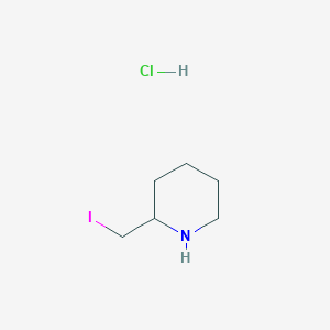 molecular formula C6H13ClIN B2579745 2-(Iodomethyl)piperidine hydrochloride CAS No. 1353979-65-3
