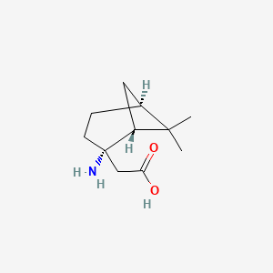 molecular formula C11H19NO2 B2579759 [(1R,2S,5S)-2-amino-6,6-dimethylbicyclo[3.1.1]hept-2-yl]acetic acid CAS No. 1335093-14-5
