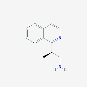 molecular formula C12H14N2 B2579760 (2R)-2-Isoquinolin-1-ylpropan-1-amine CAS No. 2248198-65-2