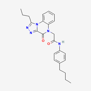 molecular formula C24H27N5O2 B2579781 N-(4-butylphenyl)-2-(4-oxo-1-propyl[1,2,4]triazolo[4,3-a]quinoxalin-5(4H)-yl)acetamide CAS No. 1260628-53-2