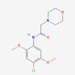 molecular formula C14H19ClN2O4 B2579786 N-(4-氯-2,5-二甲氧基苯基)-2-(吗啉-4-基)乙酰胺 CAS No. 868256-33-1