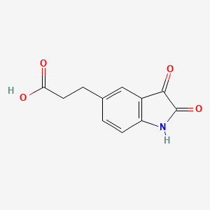 3-(2,3-Dioxoindolin-5-yl)propanoic acid