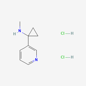 N-Methyl-1-pyridin-3-ylcyclopropan-1-amine;dihydrochloride