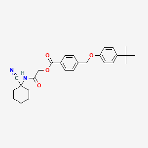 [(1-Cyanocyclohexyl)carbamoyl]methyl 4-[(4-tert-butylphenoxy)methyl]benzoate