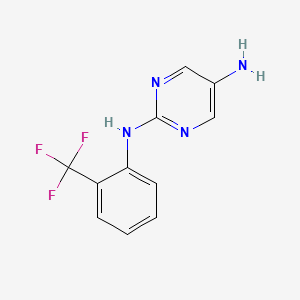 B2579821 N2-[2-(Trifluoromethyl)phenyl]pyrimidine-2,5-diamine CAS No. 1307190-72-2