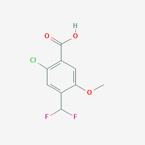 2-Chloro-4-(difluoromethyl)-5-methoxybenzoic acid