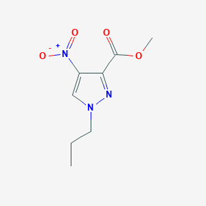 molecular formula C8H11N3O4 B2579858 methyl 4-nitro-1-propyl-1H-pyrazole-3-carboxylate CAS No. 1855943-20-2