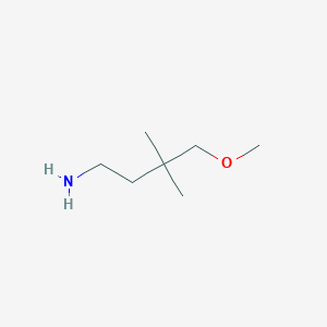 4-Methoxy-3,3-dimethylbutan-1-amine