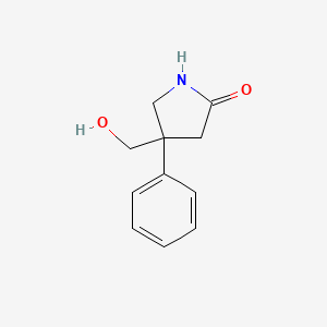 4-(Hydroxymethyl)-4-phenylpyrrolidin-2-one