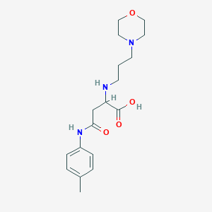 molecular formula C18H27N3O4 B2579874 2-((3-吗啉丙基)氨基)-4-氧代-4-(对甲苯基氨基)丁酸 CAS No. 1096483-21-4
