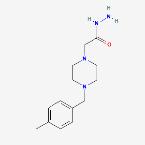 molecular formula C14H22N4O B2579895 2-{4-[(4-Methylphenyl)methyl]piperazin-1-yl}acetohydrazide CAS No. 893726-97-1