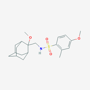 4-methoxy-N-[(2-methoxyadamantan-2-yl)methyl]-2-methylbenzene-1-sulfonamide
