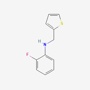 molecular formula C11H10FNS B2579912 (2-Fluorophenyl)(2-thienylmethyl)amine CAS No. 886791-53-3
