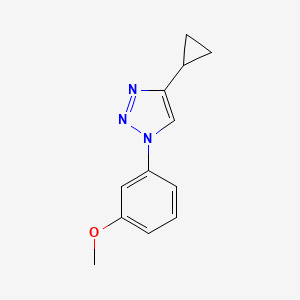 molecular formula C12H13N3O B2579916 4-cyclopropyl-1-(3-methoxyphenyl)-1H-1,2,3-triazole CAS No. 1428241-40-0