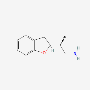 molecular formula C11H15NO B2579919 (2R)-2-(2,3-Dihydro-1-benzofuran-2-yl)propan-1-amine CAS No. 2248220-63-3