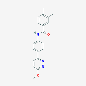 molecular formula C20H19N3O2 B2579928 N-(4-(6-methoxypyridazin-3-yl)phenyl)-3,4-dimethylbenzamide CAS No. 922670-98-2