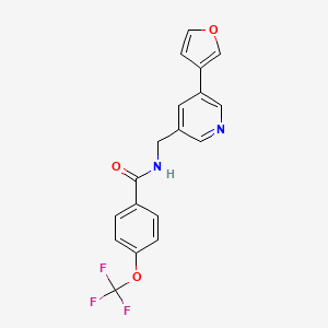 N-((5-(furan-3-yl)pyridin-3-yl)methyl)-4-(trifluoromethoxy)benzamide