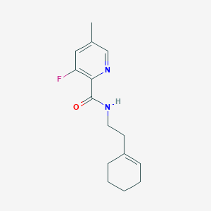 molecular formula C15H19FN2O B2579972 N-[2-(cyclohex-1-en-1-yl)ethyl]-3-fluoro-5-methylpyridine-2-carboxamide CAS No. 2415454-35-0
