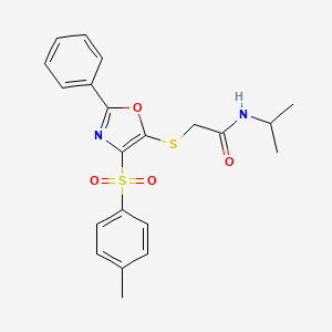 N-isopropyl-2-((2-phenyl-4-tosyloxazol-5-yl)thio)acetamide