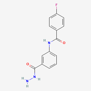 4-Fluoro-N-[3-(hydrazinocarbonyl)phenyl]benzamide