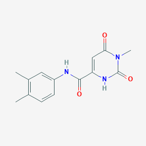N-(3,4-dimethylphenyl)-6-hydroxy-1-methyl-2-oxo-1,2-dihydro-4-pyrimidinecarboxamide