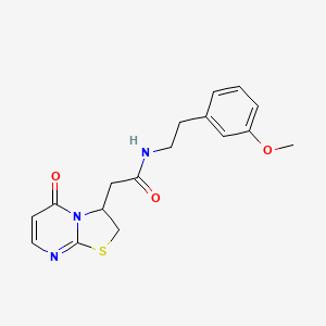 molecular formula C17H19N3O3S B2580015 N-(3-methoxyphenethyl)-2-(5-oxo-3,5-dihydro-2H-thiazolo[3,2-a]pyrimidin-3-yl)acetamide CAS No. 953190-15-3