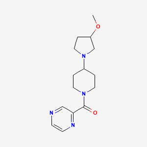 (4-(3-Methoxypyrrolidin-1-yl)piperidin-1-yl)(pyrazin-2-yl)methanone