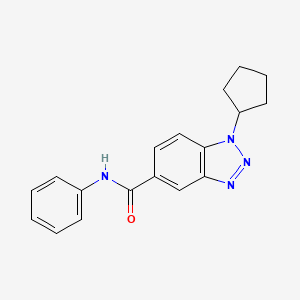 1-cyclopentyl-N-phenyl-1H-1,2,3-benzotriazole-5-carboxamide