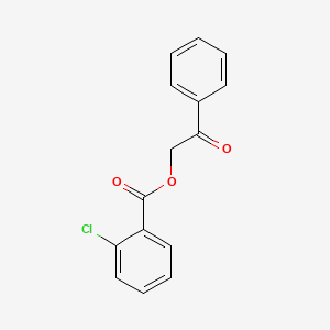 molecular formula C15H11ClO3 B2580037 2-Oxo-2-phenylethyl 2-chlorobenzoate CAS No. 55153-25-8