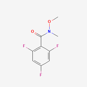 molecular formula C9H8F3NO2 B2580083 2,4,6-三氟-N-甲氧基-N-甲基苯甲酰胺 CAS No. 937602-31-8