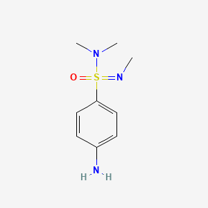 molecular formula C9H15N3OS B2580092 4-Amino-N,N,N-trimethylbenzene-1-sulfonoimidamide CAS No. 69726-98-3
