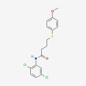 molecular formula C17H17Cl2NO2S B2580105 N-(2,5-二氯苯基)-4-((4-甲氧苯基)硫代)丁酰胺 CAS No. 941966-59-2